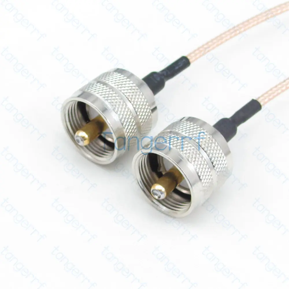 

Горячая Распродажа Tanger UHF штекер PL259 SL16 к UHF штекер прямой RF RG58 коаксиальный кабель 3 фута 100 см Высокое качество