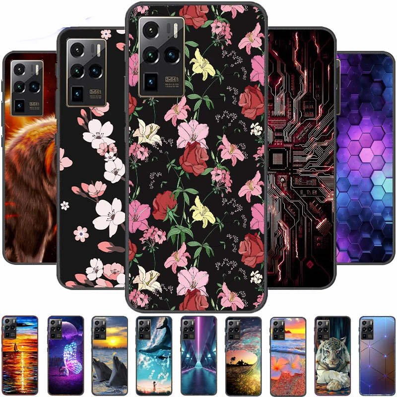 

Case For ZTE Nubia Z30 Pro Cover Soft TPU Cartoon Cute Coque Painting Fundas Bumper Shell Back Colorful Phone