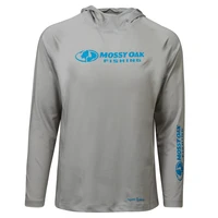 mossy oak fishing apparel outdoor long sleeve mesh t shirt hoodie sun protection angling clothing