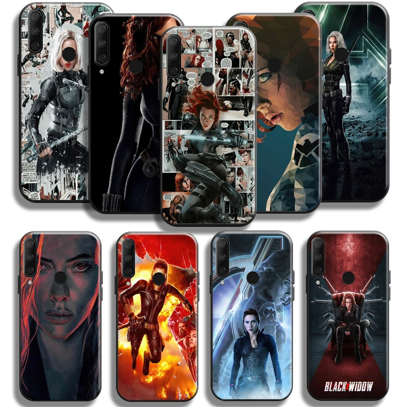 

Avengers Black Widow For Huawei Honor 10X 9X 8X Pro Lite Phone Case Coque Funda Back Carcasa Soft Liquid Silicon