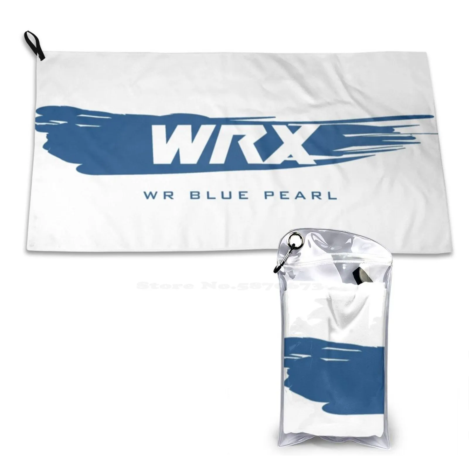 Wrx Wr Blue Pearl Мягкое полотенце с узором Мочалка Jdm Boxer Engine Brz Sti Fozzy Legacy Awd Baja Subi Suby Ascent