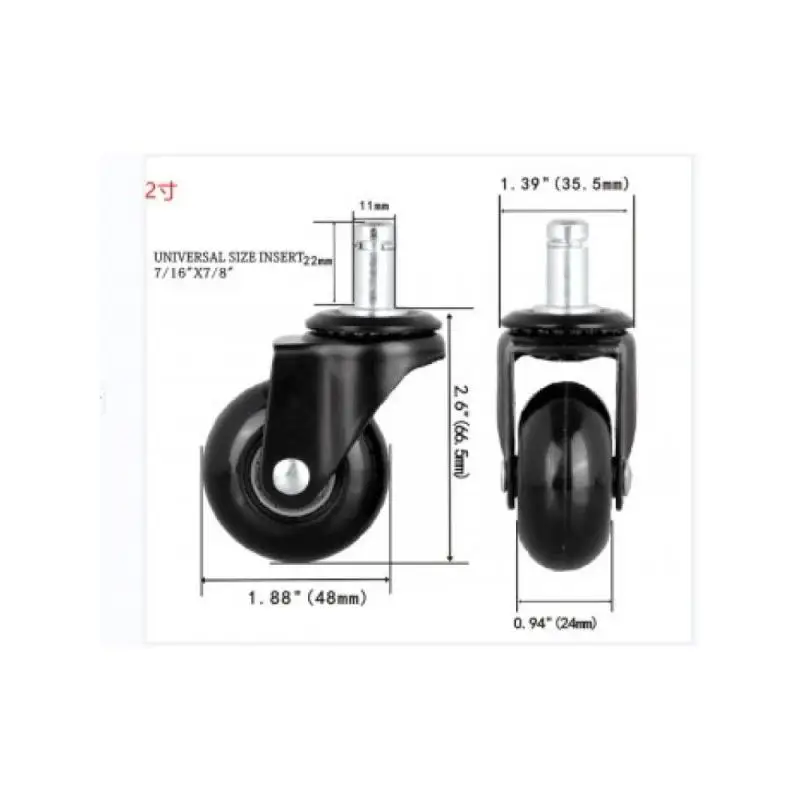 5 упаковок/партия 2-Дюймовая вешалка Kawang для офисных стульев