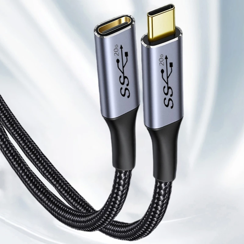 Удлинительный кабель TypeC 3 2 Gen2 мама-папа 5A 100 Вт USB C