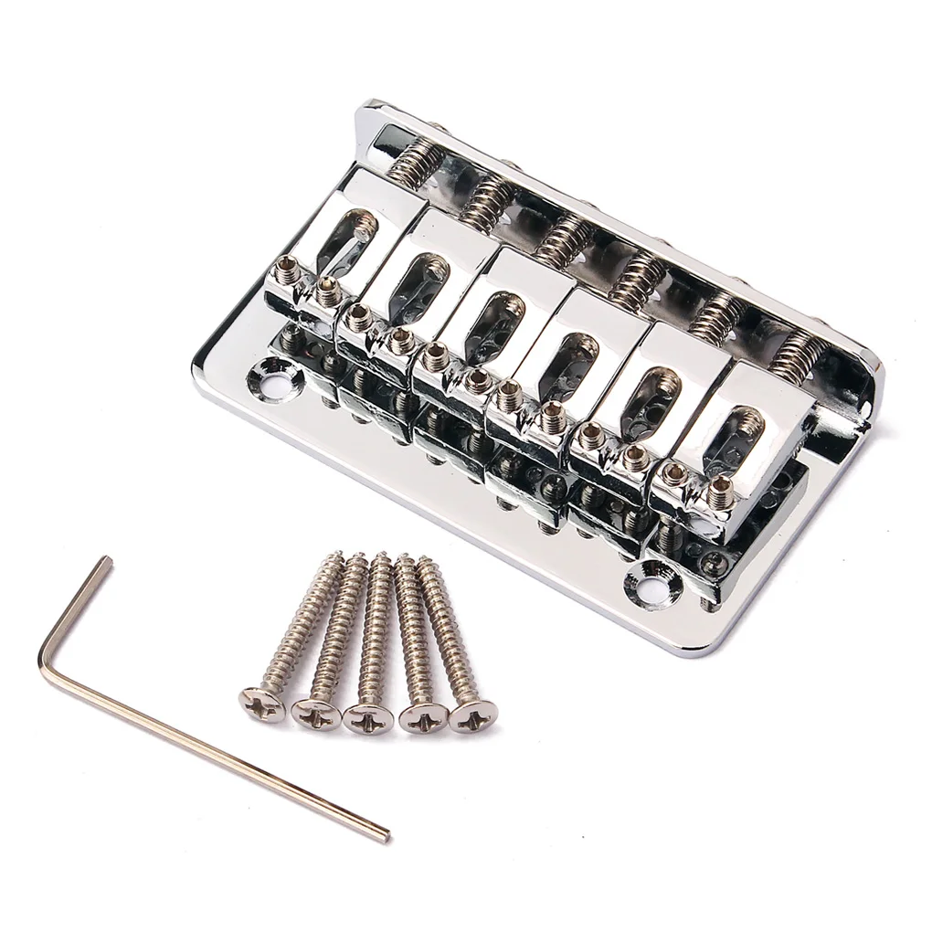 

Electric Bass Bridge with Wrench and Screws Decorative Guitar Accessories Heavy-Duty Musical Accessory Wear-resistant