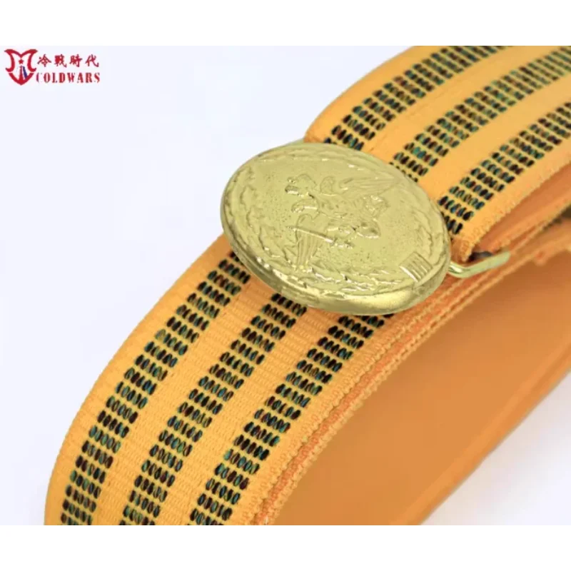 Российский военный официальный ремень 17/21 для офицера с шелковой тканой латунной