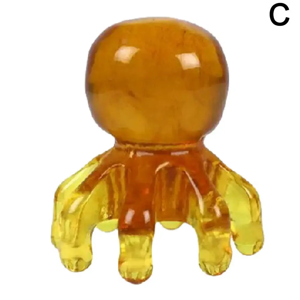 1 шт. смоляная расческа в виде осьминога массажер для головы меридиан скребковый