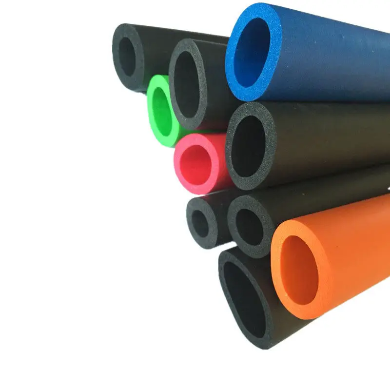 1M Fitness Equipment Handle Bars Thermal Insulation Pipe Sponge Foam Rubber Tube Black 6mm/10mm13mm/16mm/18mm(Inner diameter)