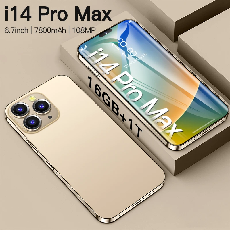 

Смартфон I 14 Pro Max, 2023 дюйма, 4g, аккумулятор 6,7 мАч, 16 + 1 ТБ