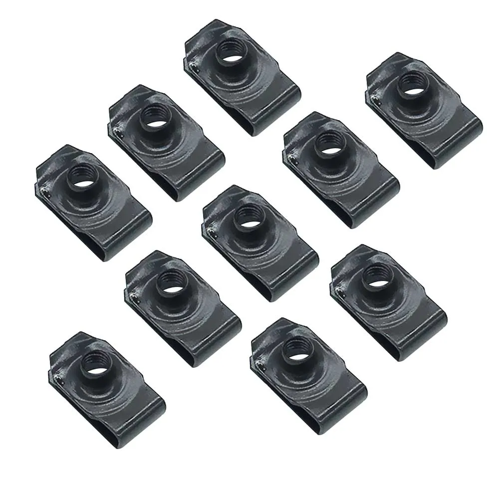 

10 шт. черные зажимы типа U с резьбой 1/4-20 язычковые гайки пружинная гайка лицензионный зажим Q312