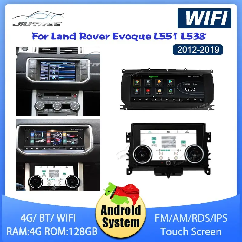

Автомагнитола 2DIN на Android для Land Rover Evoque L551 L538 2012-2019, мультимедийный плеер с GPS-навигацией, автомобильный аудио стерео приемник