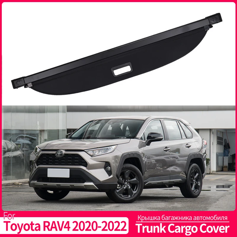 

Багажник багажника для Toyota RAV4 RAV-4 2020-2022 защитный щит задняя багажная занавеска разделение конфиденциальность автомобильные аксессуары