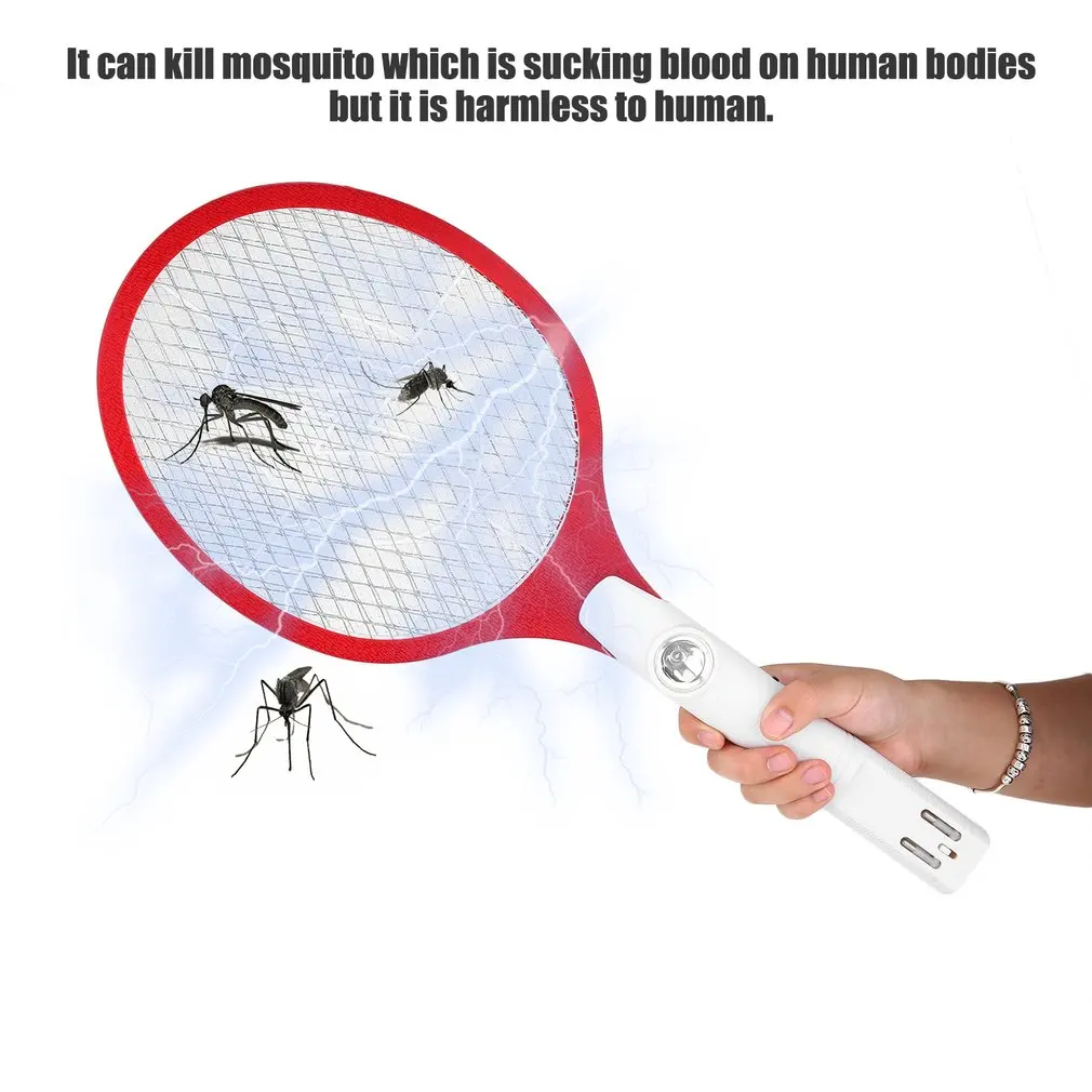

Hot 2022 New Electric Mosquito Killer Racket Battery Cordless Power Fly Mosquito Swatter Pest Repeller Racket Home Bug Zappers