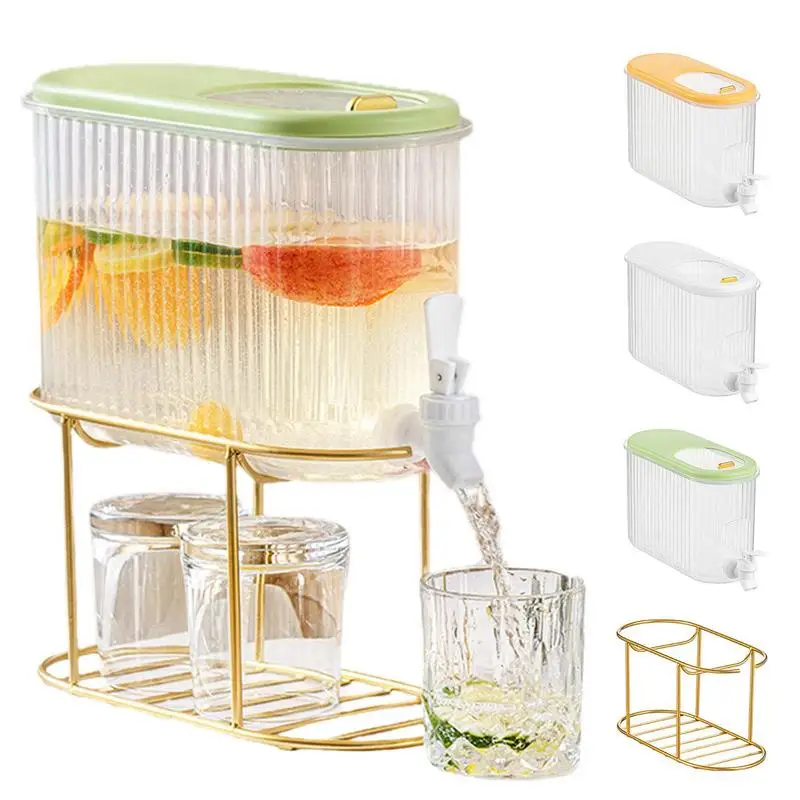 

Drink Dispenser Cold Kettle With Faucet Beverage Cold Juice Lemonade Drinks Bucket Storage Tank Outdoor Fridge Organizers