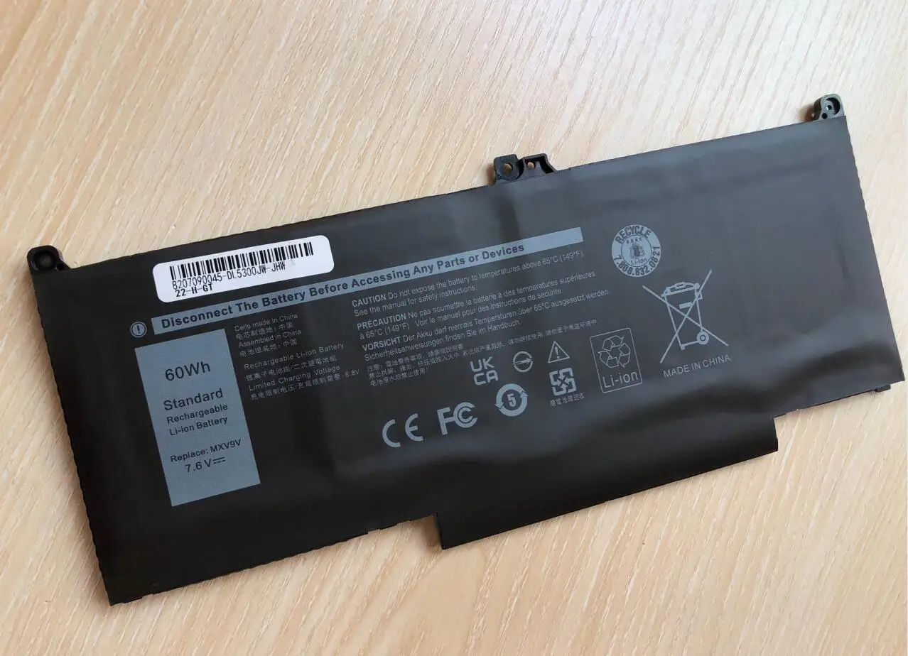 Аккумулятор для ноутбука Dell Latitude 7 6 7300 7400 5300 5310 5 в 1 серии 5VC2M 05VC2M 829MX 0829MX - купить по