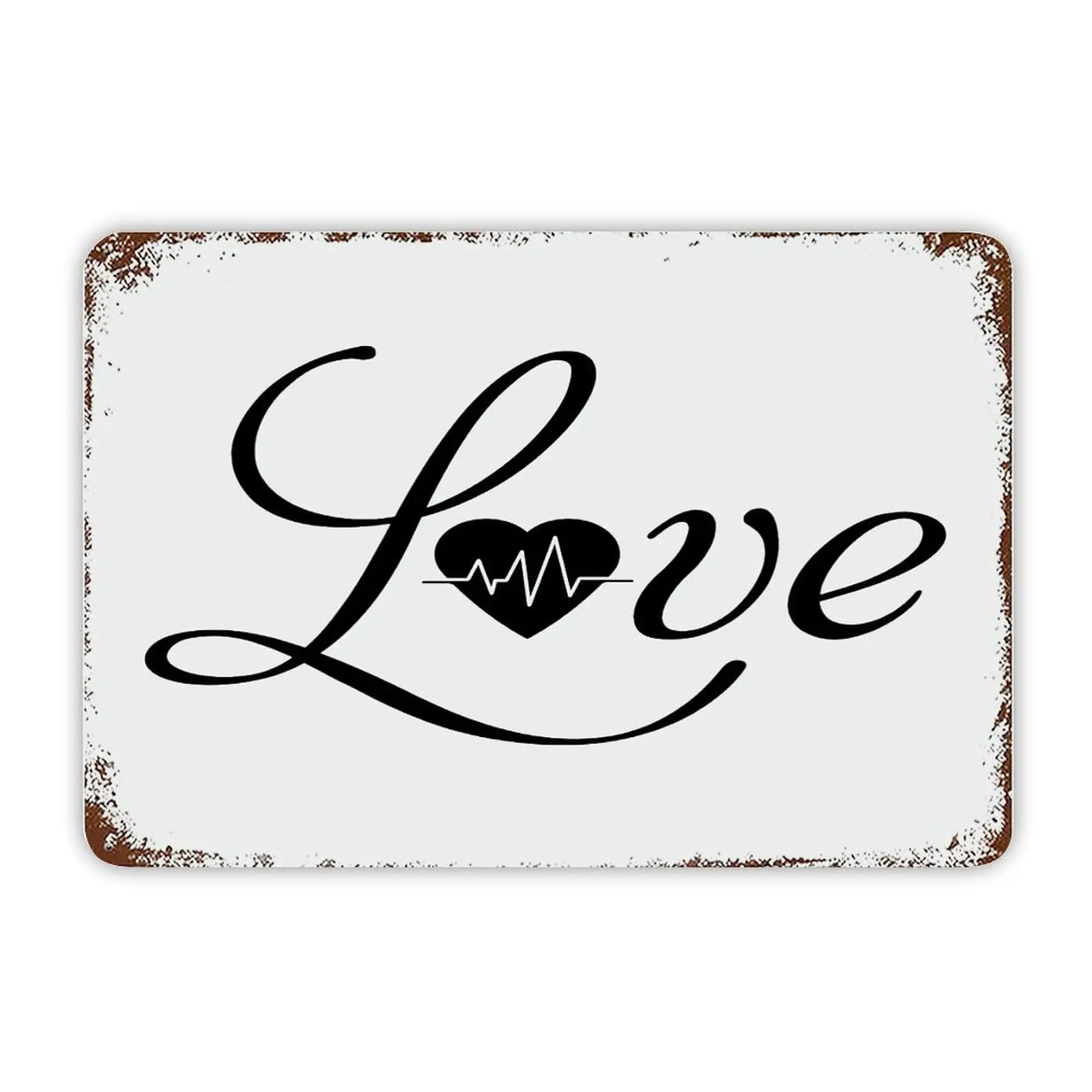 Вдохновляющий девиз металлический знак любовь жестяные знаки абстрактный декор