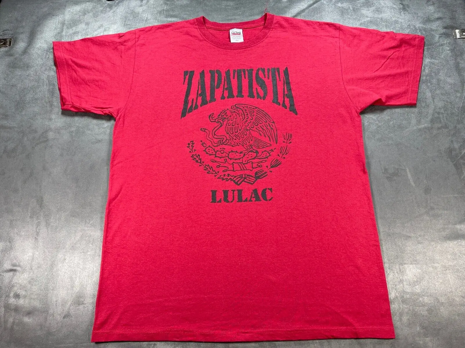 VTG y2K Zapatista LULAC рубашка Техас L League of United латиноамериканские граждане
