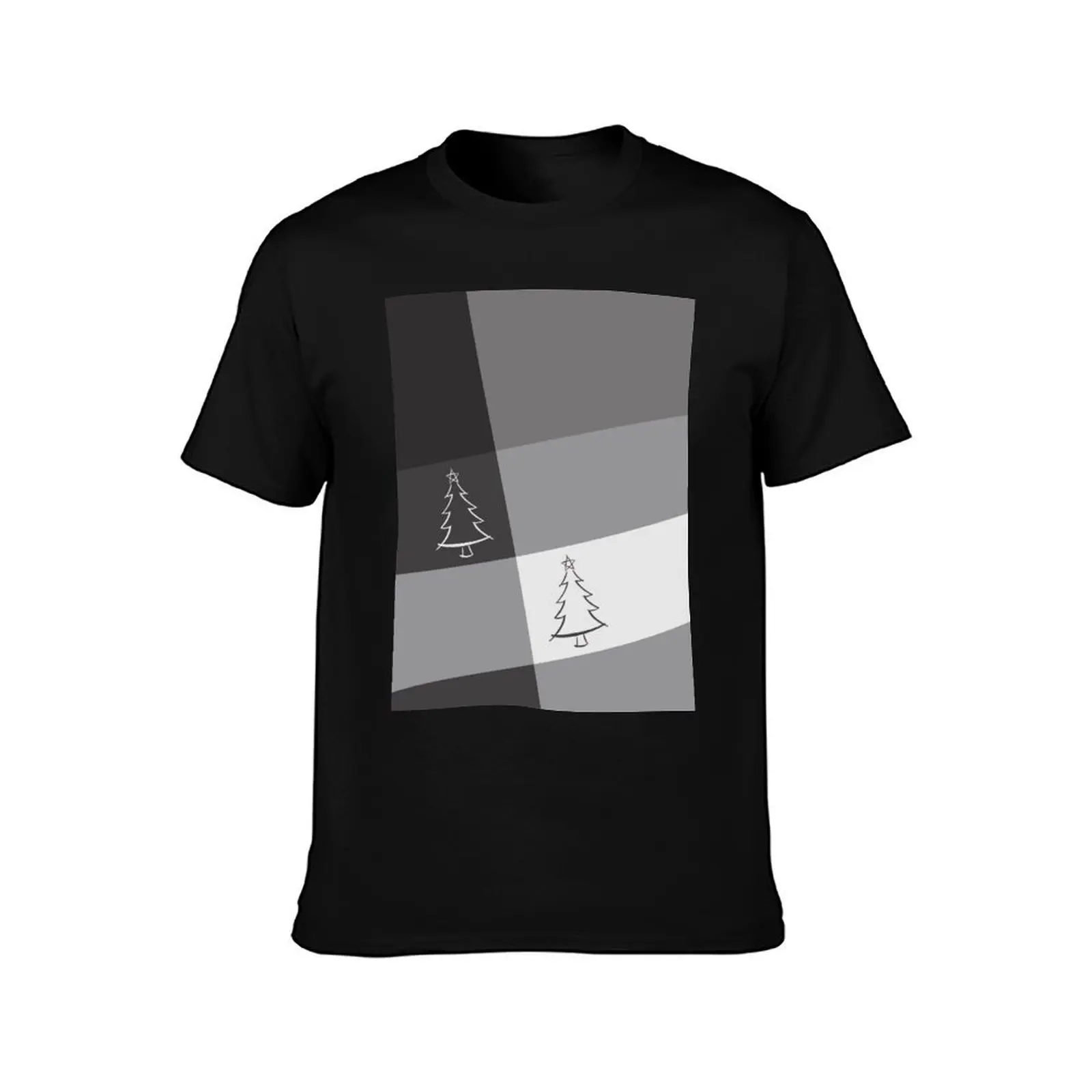 Рождественская елка с диагональю звездного эскиза - простая современная