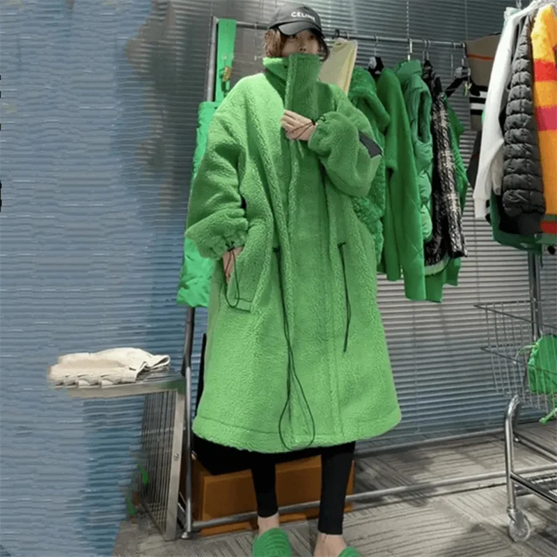 Высококачественная уличная верхняя одежда из овечьей шерсти для женщин 2024