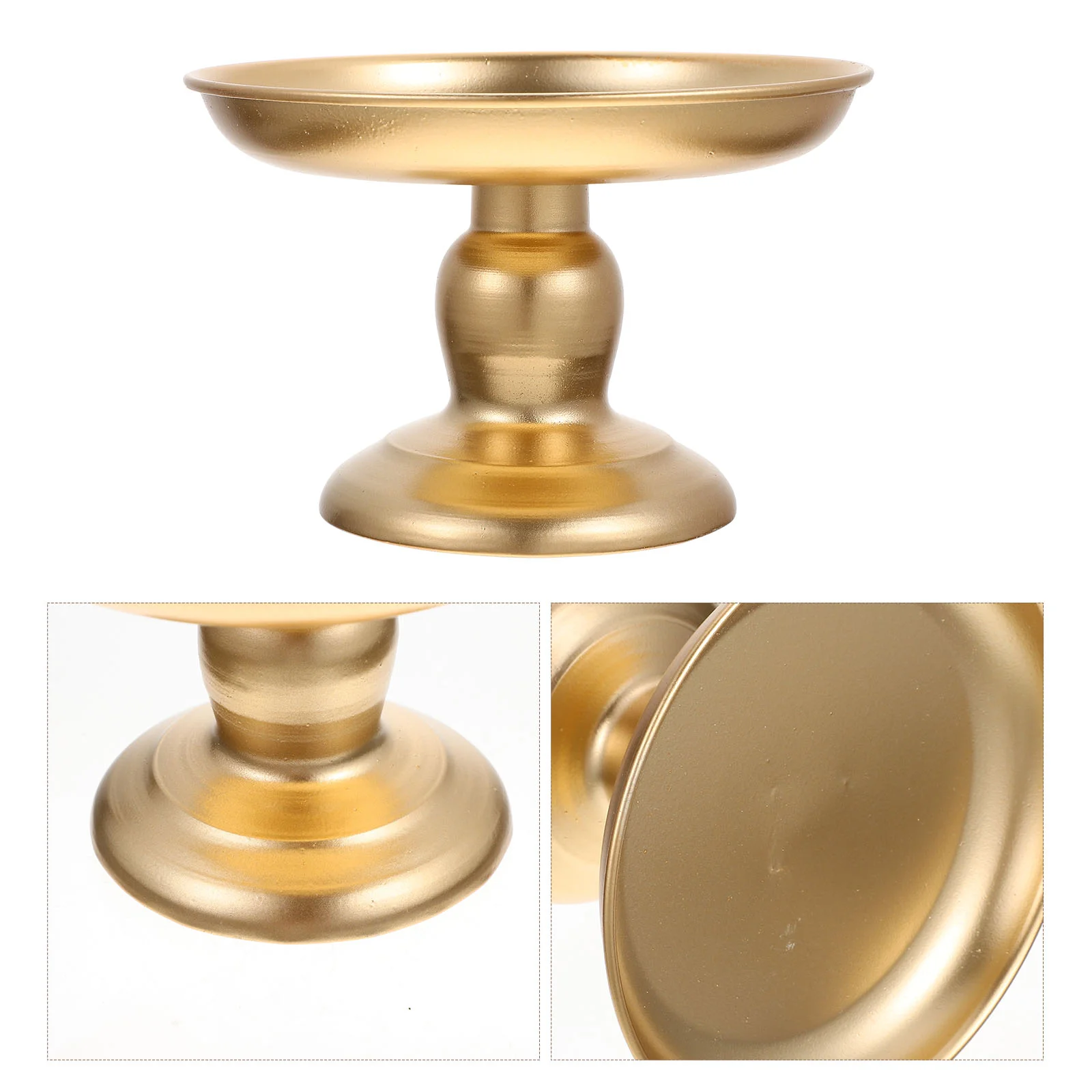 

Plate High Base Candy Plate Footed Fruit Bowl Household Snack Plate Decorative Fruit Plate for Restaurant Storage Canteen