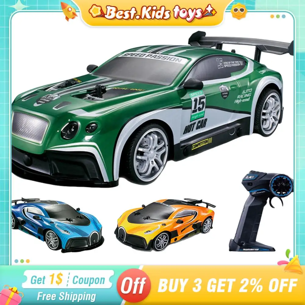 1:14 4wd High-speed Racing Car With Lights Music Pvc Wireless Remote Control Stunt Drift Vehicle Kids Toys Boys Xmas Gift