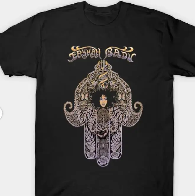 Erykah Badu футболка для Unisexall Размер хлопковая рубашка подарок папе новая