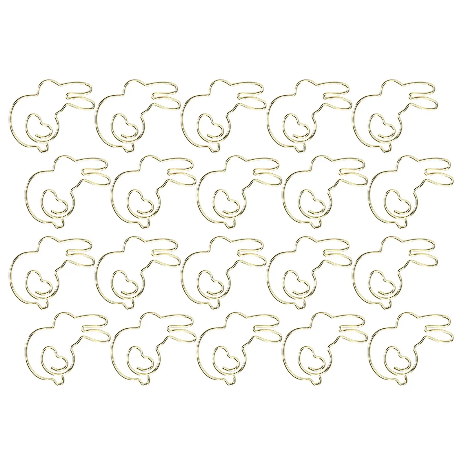 20 шт. милый кролик искусственная кожа золото и розовое для офисных документов