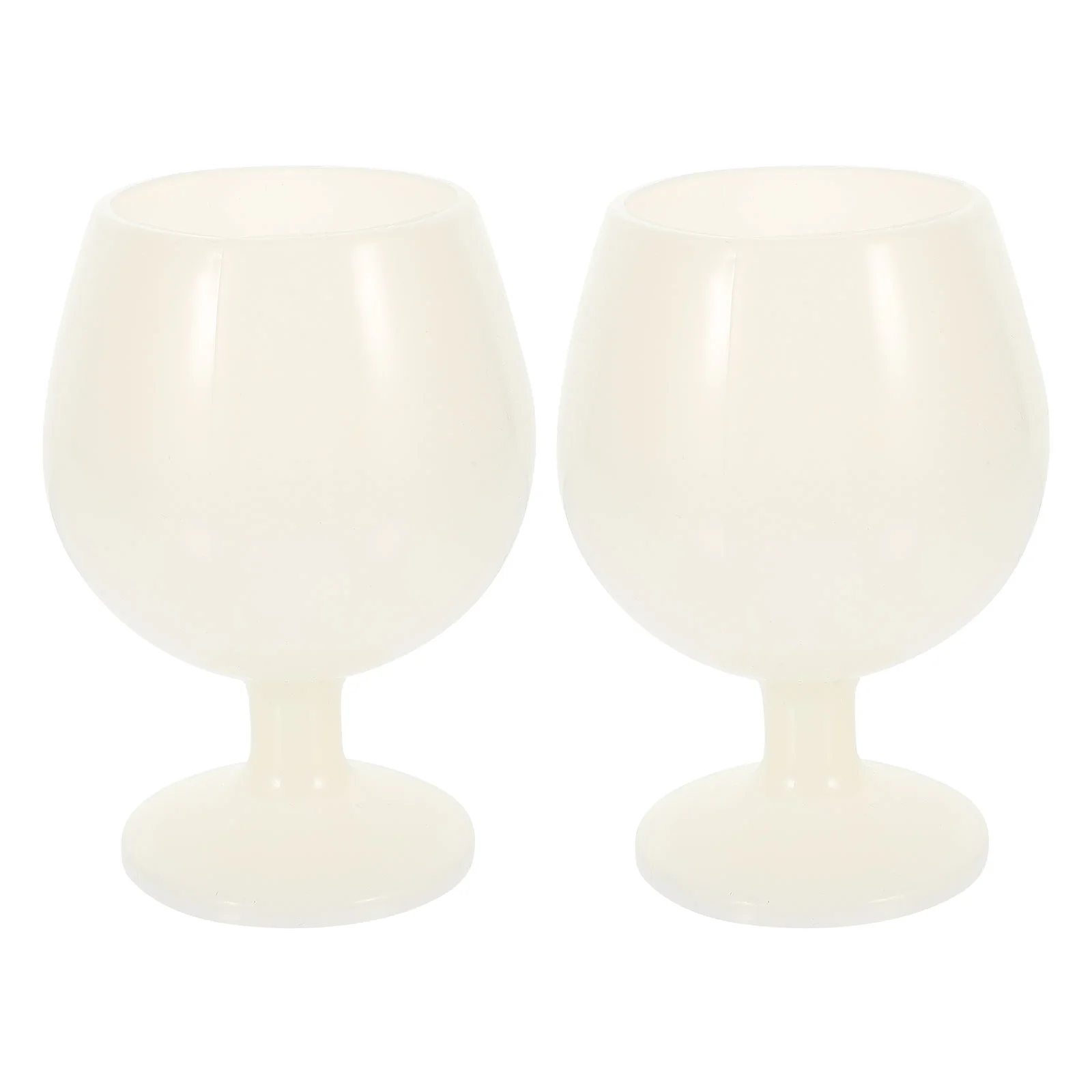 

Glassesvintage Silicone Acrylic Outdoor Pint Cup Stemless Goblet Unbreakable Tritan Drinking Cocktail Shatterproof Goblets Water