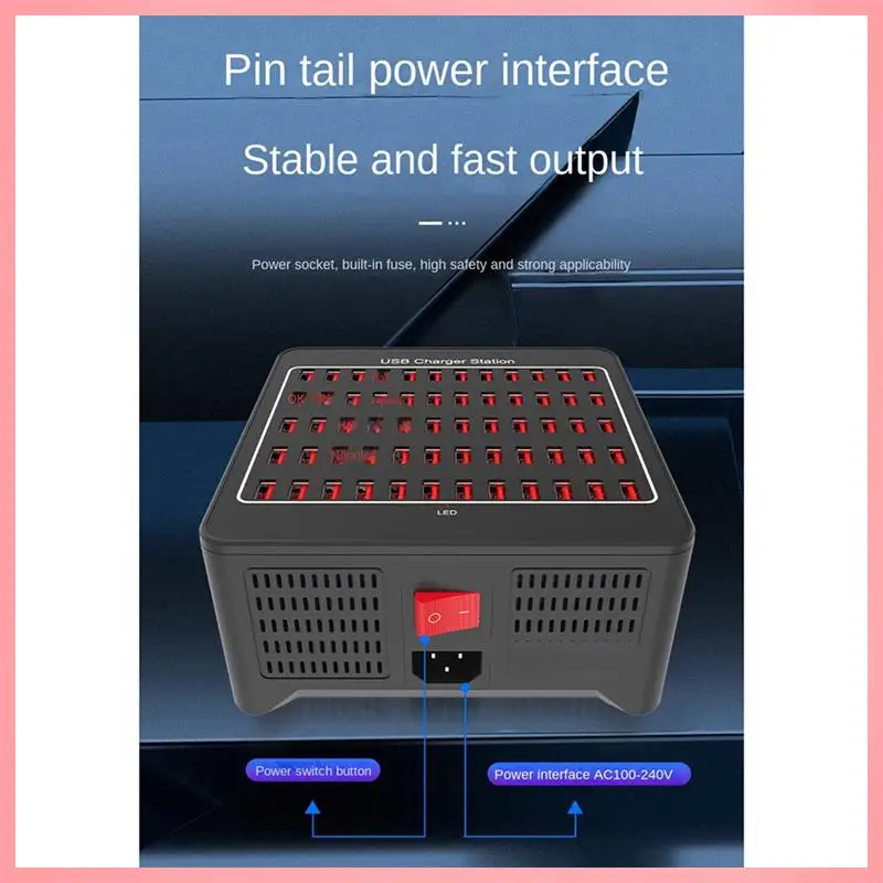 Фото N91R-300W 60, многопортовая USB-зарядная станция, базовая розетка, несколько USB-адаптеров-концентраторов для зарядного устройства для компьютера, телефона, камеры, вилки стандарта США Dura №1