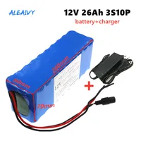 18650 Portable Li-ion Battery 12V 3S10P 26AH Rechargeable Battery Pack DC 12V 26000mAh with BMS Battery Pack+3A Charger