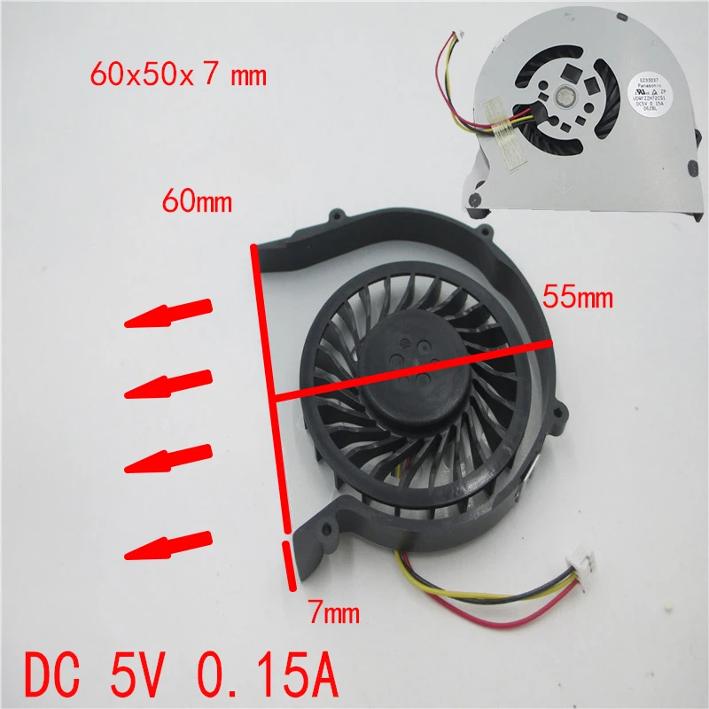 Вентилятор для видеокарты DC 5V 7210 6010 UDQFLZH25DAS UDQFRZH15DAS UDQFRZH17DAS UDQFZYH06DAS 3 шт. | Компьютеры