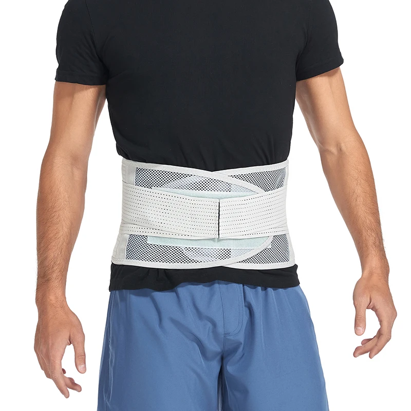 Men Body Shaper Waist Trimmer Belt Slim Fitness Breathable Sweat Wrap for Stomach and Back Braces Lumbar Support Girdle