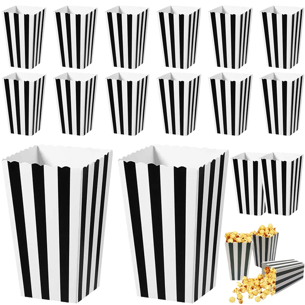 

Popcorn Boxes Paper Box Bowlcontainers Snack Minimovie Container Holders Baking Fries French Disposable Empty Party Kids Wrap