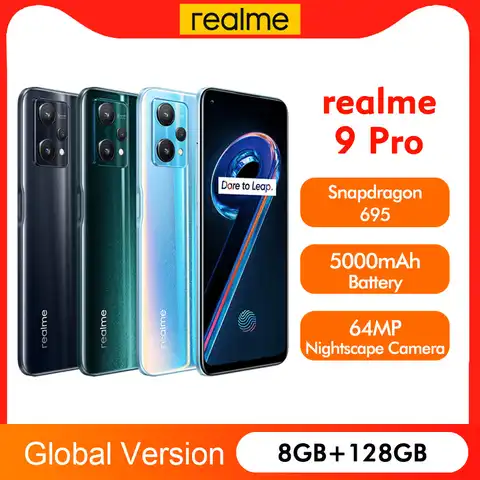 Смартфон глобальная версия realme 9 pro 5G 8 Гб RAM 128 ГБ ROM Qualcomm Snapdragon 695