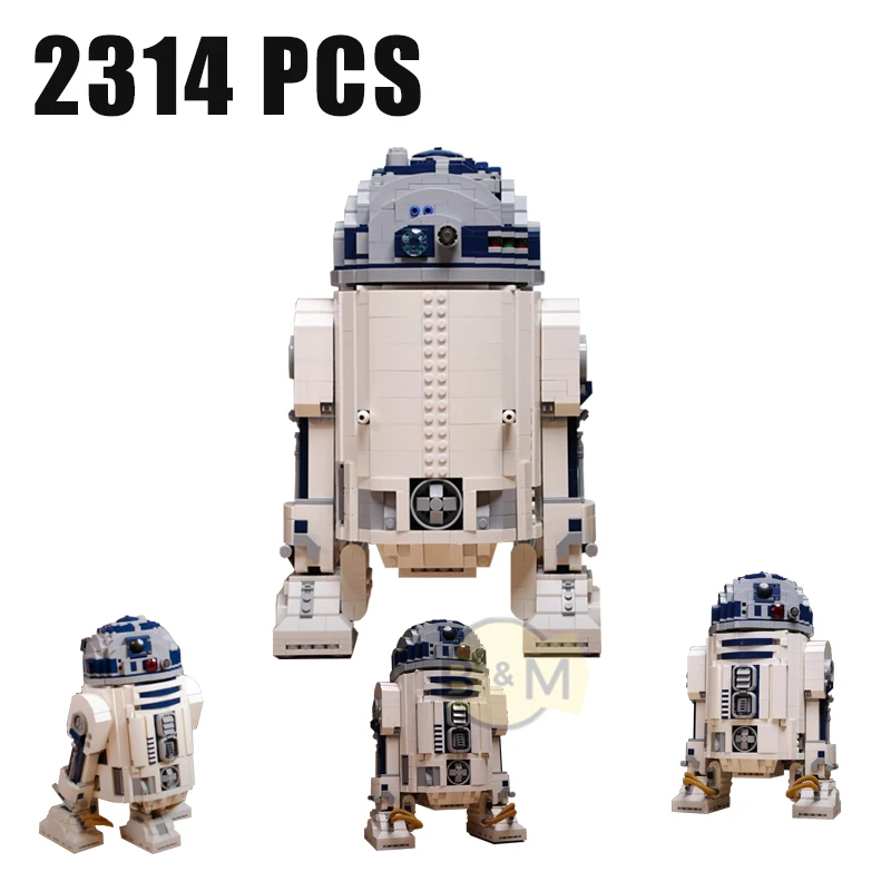Новинка модель конструктора Space Wars R2D2 BB8 из 2314 деталей самоблокирующиеся Кирпичи