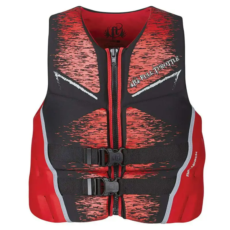 

142500-100-060-19 Men's Hinged Rapid-Dry Flex-Back Vest - 2XL (48"-52" Chest), Red