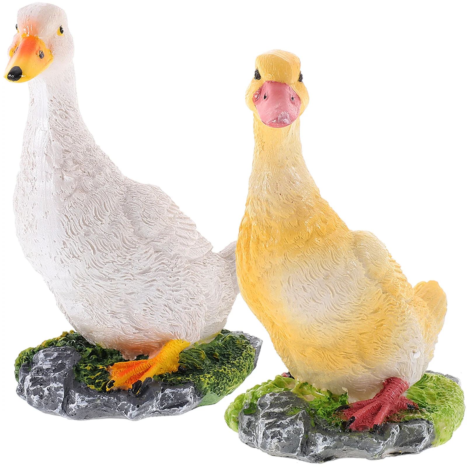

Props Pond Duck Decoration Simulated Statues Resin Artificial Portable Faux Vivid Figurine Garden Accessories