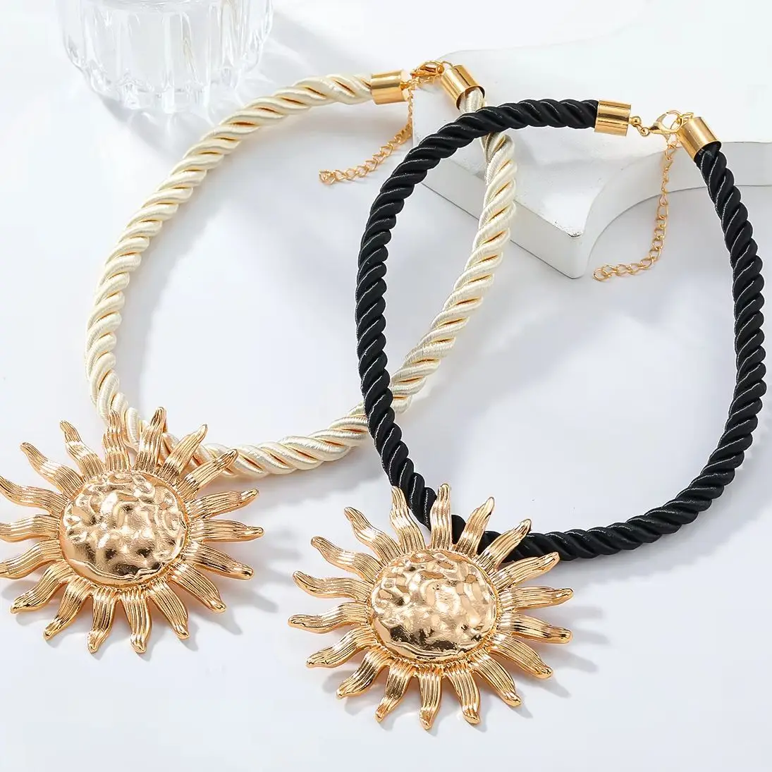 Женское ожерелье ZAA с подвеской в виде подсолнуха