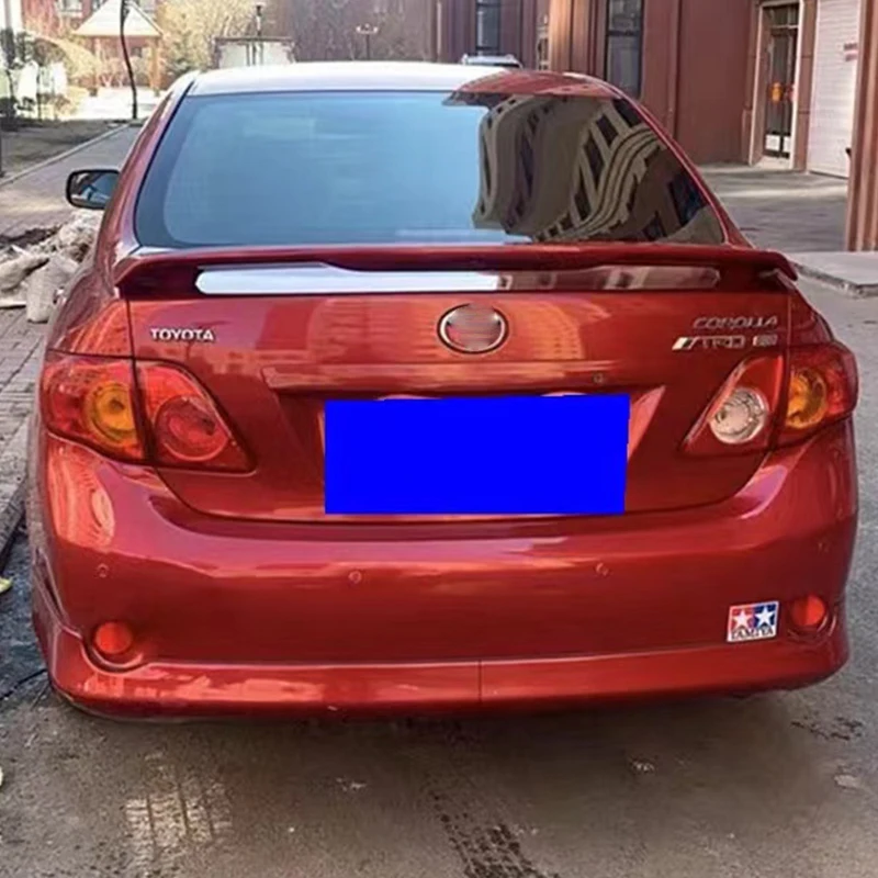 Для Toyota Corolla Задняя Крышка багажника спойлер крыло ABS углеродный черный
