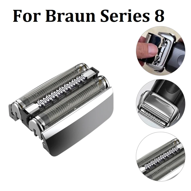 

83M Shavers Heads for Braun Series 8 Razor Foil & Cutter 8325S 8330S 8340S 8345S 8350S 8360Cc 8370Cc