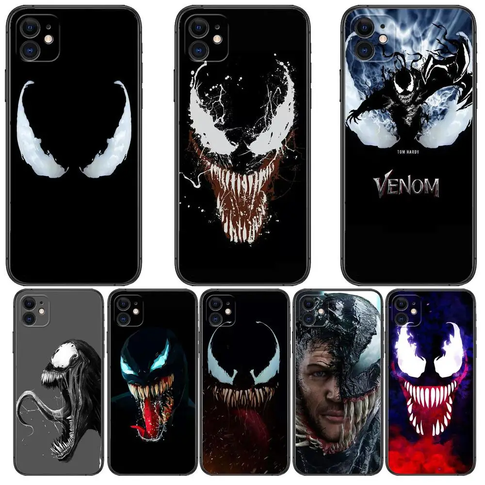 

Marvel Comics Venom Phone Cases For iphone 13 Pro Max case 12 11 Pro Max 8 PLUS 7PLUS 6S XR X XS 6 mini se mobile cell