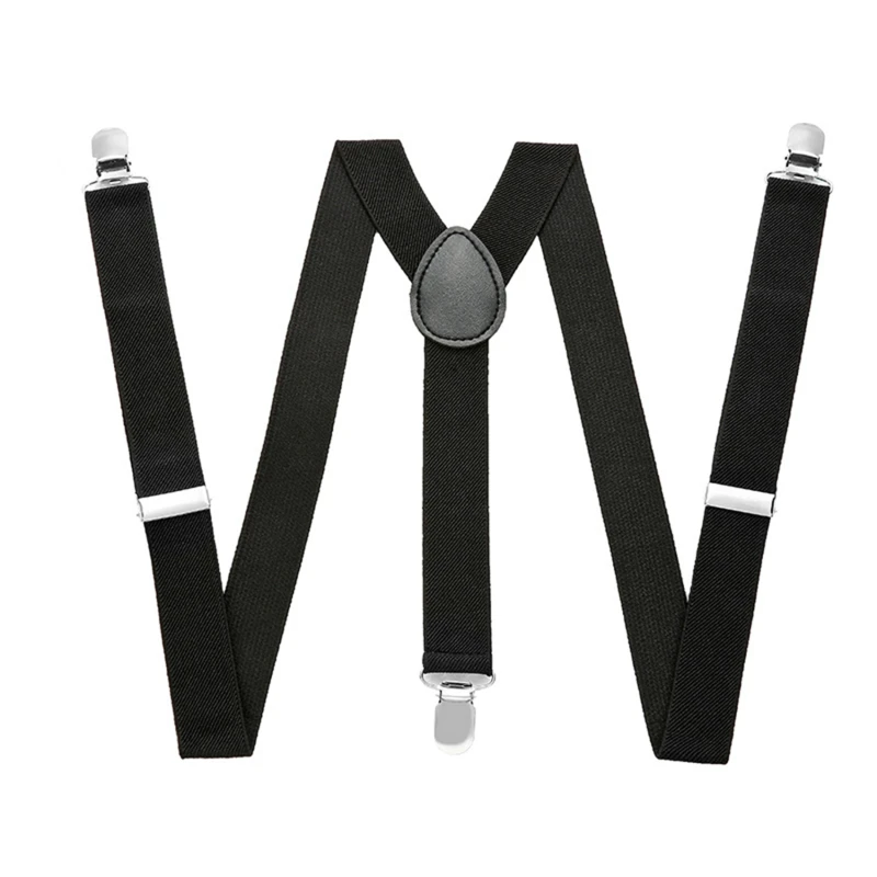

New Adjustable Suspenders Elastic Leather Y-Back Braces Straps For Men Women Kids Pants Shirt Girl Skirt Accessories