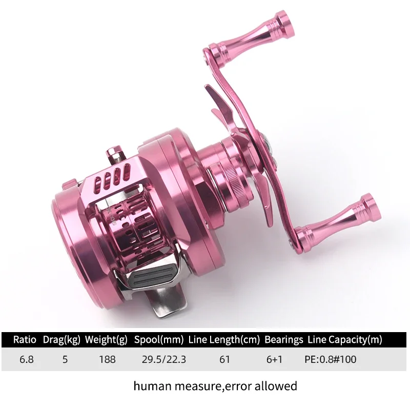 Рыболовная катушка RUKE Литое барабанное колесо Максимальное сопротивление 5 кг