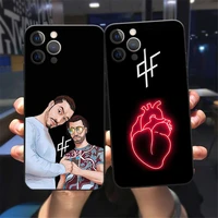phone case pnl qlf rapper singer soft silicone shell for iphone 13 12 11 pro max xs xr 8 7 plus 13 mini black protective sleeve