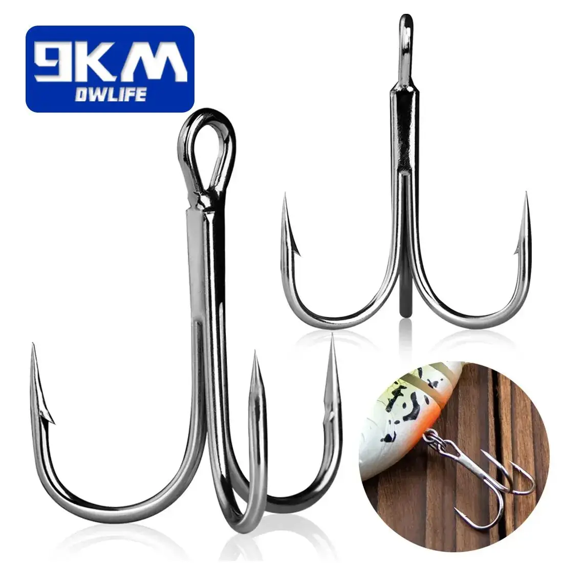 Тройные рыболовные крючки 25-50 шт | AliExpress