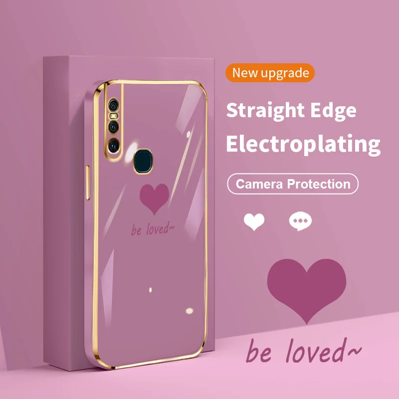 

Love Heart Case for vivo S1 Y7S Z1x iQOO Neo S1 Pro Prime Y9S X50 Lite V17 Russia Y51 Pakistan T1 5G S15E Z1 Pro Z5X Cover