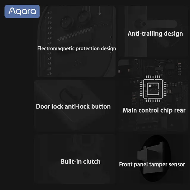 New Aqara Smart Door Lock A100 Pro Zigbee Bluetooth 5.0 NFC Card Lock Bluetooth Smart Fingerprint Unlock Work with Apple Homekit 4