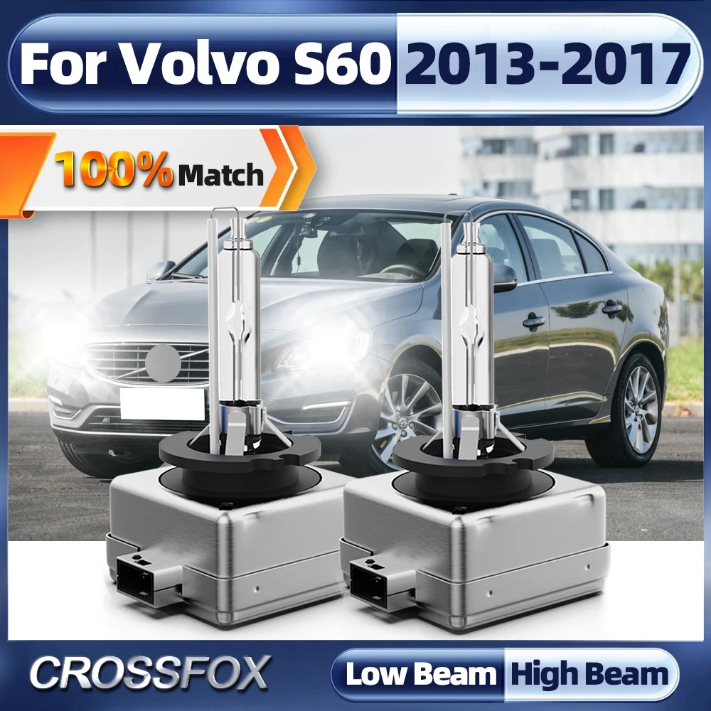 

2PCS 35W D3S Xenon HID Bulb 6000K Cold White HID Xenon Lamp Xenon Headlights Bulb For Volvo S60 2013 2014 2015 2016 2017