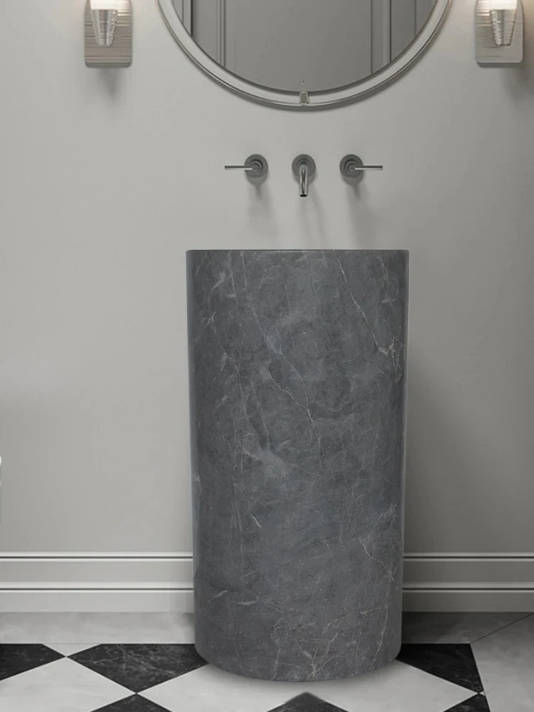 Встраиваемая раковина из натурального мрамора для ванной и балкона напольная