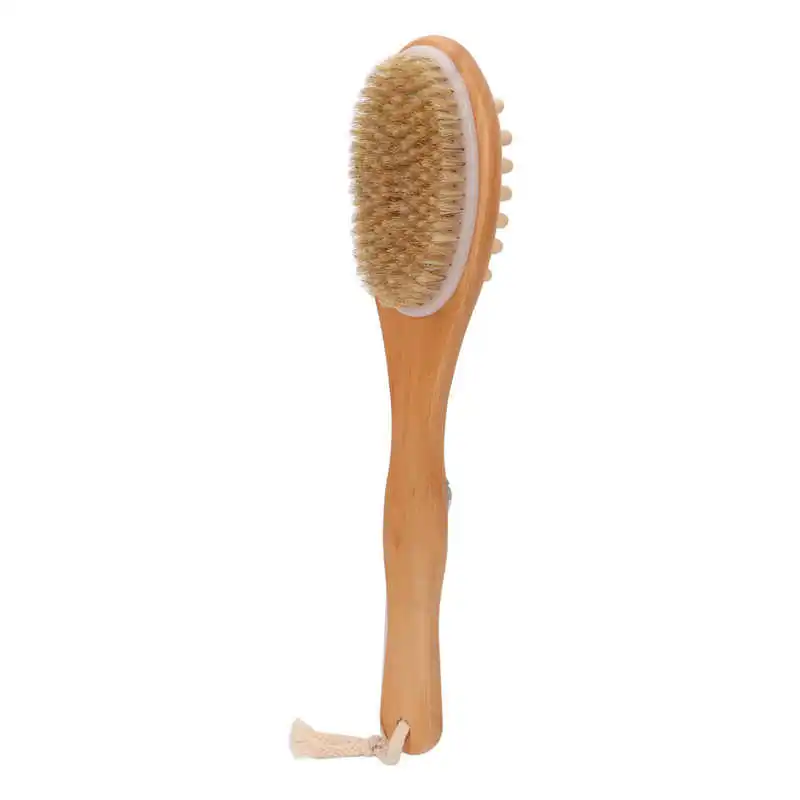

Wood Back Brush Soft Bristle Double Sided Back Brush for Shower