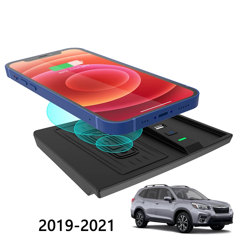 ワイヤレス カーチャージャー 1ピース サブスラスター 2019 2020 携帯電話 ホルダー 急速充電 2021 - 1